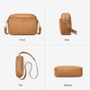 image:imageBOSTANTEN Small Crossbody Bag for Women RFID Vegan Leather Purse  Soft Faux Suede Embossed StitchInspired Texture Detachable Adjustable Strap Card Slot Lightweight Daily Travel UseBrown