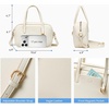 image:imageBOSTANTEN Small Crossbody Bag for Women Vegan Leather Purse  Lightweight Handbag with Top Handle Adjustable Strap Compact Storage for Travel Shopping EverydayBeige