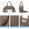 image:imageBOSTANTEN Small Crossbody Bag for Women Vegan Leather Purse  Lightweight Handbag with Top Handle Adjustable Strap Compact Storage for Travel Shopping EverydayCoffee