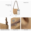 image:imageBOSTANTEN Small Crossbody Bags for Women Faux Suede Cell Phone Purse with Adjustable Knotted Strap for DailyApricot