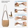 image:imageBOSTANTEN Small Crossbody Bags for Women Faux Suede Cell Phone Purse with Adjustable Knotted Strap for DailyApricot