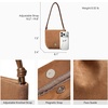 image:imageBOSTANTEN Small Crossbody Bags for Women Faux Suede Cell Phone Purse with Adjustable Knotted Strap for DailyCamel Brown