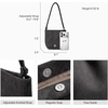 image:imageBOSTANTEN Small Crossbody Bags for Women Faux Suede Cell Phone Purse with Adjustable Knotted Strap for DailyDark Grey
