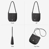 image:imageBOSTANTEN Small Crossbody Bags for Women Faux Suede Cell Phone Purse with Adjustable Knotted Strap for DailyDark Grey