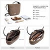 image:imageBOSTANTEN Small Crossbody Bags for Women Faux Suede Cell Phone Purse with Adjustable Knotted Strap for DailyLight Grey