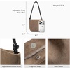 image:imageBOSTANTEN Small Crossbody Bags for Women Faux Suede Cell Phone Purse with Adjustable Knotted Strap for DailyLight Grey