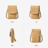 image:imageBOSTANTEN Small Crossbody Bags for Women Phone Purse with RFID  Vegan Leather and Suede Blend Adjustable Shoulder Strap Card Slot Travel Shopping and Daily Use Fits Phones Up to 69Faux Suedeleather Khaki
