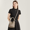 image:imageBOSTANTEN Small Crossbody Bags for Women Vegan Leather Mini Bucket Handbag Removable Shoulder StrapCamel Brown