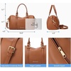 image:imageBOSTANTEN Small Crossbody Purse for Women Slouchy Boston Handbag  Vegan Leather Lightweight Top Handle Detachable Adjustable Strap Daily Travel Shopping CommutingBrown