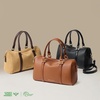 image:imageBOSTANTEN Small Crossbody Purse for Women Slouchy Boston Handbag  Vegan Leather Lightweight Top Handle Detachable Adjustable Strap Daily Travel Shopping CommutingBrown