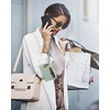 image:imageBOSTANTEN Small Wallet For Women RFID Leather Credit Card Holder Slim Wristlet Keychain Wallet With Zipper PocketALight Green