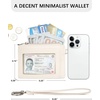 image:imageBOSTANTEN Small Wallet For Women RFID Leather Credit Card Holder Slim Wristlet Keychain Wallet With Zipper PocketBeige