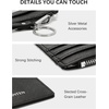 image:imageBOSTANTEN Small Wallet For Women RFID Leather Credit Card Holder Slim Wristlet Keychain Wallet With Zipper PocketBlack