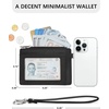 image:imageBOSTANTEN Small Wallet For Women RFID Leather Credit Card Holder Slim Wristlet Keychain Wallet With Zipper PocketBlack