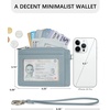 image:imageBOSTANTEN Small Wallet For Women RFID Leather Credit Card Holder Slim Wristlet Keychain Wallet With Zipper PocketBlue