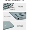image:imageBOSTANTEN Small Wallet For Women RFID Leather Credit Card Holder Slim Wristlet Keychain Wallet With Zipper PocketBlue