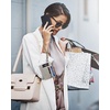 image:imageBOSTANTEN Small Wallet For Women RFID Leather Credit Card Holder Slim Wristlet Keychain Wallet With Zipper PocketGrey