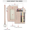 image:imageBOSTANTEN Small Wallet For Women RFID Leather Credit Card Holder Slim Wristlet Keychain Wallet With Zipper PocketPink