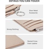 image:imageBOSTANTEN Small Wallet For Women RFID Leather Credit Card Holder Slim Wristlet Keychain Wallet With Zipper PocketPink