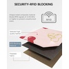 image:imageBOSTANTEN Small Wallet For Women RFID Leather Credit Card Holder Slim Wristlet Keychain Wallet With Zipper PocketPink Cherry