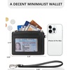 image:imageBOSTANTEN Small Wallet For Women RFID Leather Credit Card Holder Slim Wristlet Keychain Wallet With Zipper PocketRWhite Cow Print