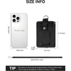 image:imageBOSTANTEN Small Wallet RFID Minimalist Zip ID Case Wallet with Lanyard Keychain Water Resistant Card Wallets for Women amp Men BlackBlack
