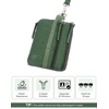 image:imageBOSTANTEN Small Wallet RFID Minimalist Zip ID Case Wallet with Lanyard Keychain Water Resistant Card Wallets for Women amp Men BlackGreen