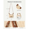 image:imageBOSTANTEN Straw Crossbody Bags for Women Summer Raffia Purse Handbags for Beach Vacation Daily UseBrown