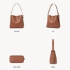 image:imageBOSTANTEN Suede Bucket Bag for Women Ladies Shoulder Purse with Adjustable Strap Handbag with Inner Pouch for Work TravelBrown