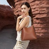 image:imageBOSTANTEN Suede Bucket Bag for Women Ladies Shoulder Purse with Adjustable Strap Handbag with Inner Pouch for Work TravelBrown