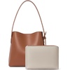 image:imageBOSTANTEN Suede Bucket Bag for Women Ladies Shoulder Purse with Adjustable Strap Handbag with Inner Pouch for Work TravelBrown