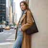 image:imageBOSTANTEN Suede Bucket Bag for Women Ladies Shoulder Purse with Adjustable Strap Handbag with Inner Pouch for Work TravelCoffee