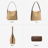 image:imageBOSTANTEN Suede Bucket Bag for Women Ladies Shoulder Purse with Adjustable Strap Handbag with Inner Pouch for Work TravelTan