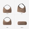 image:imageBOSTANTEN Suede Leather Crossbody Bags for Women Vintage Shoulder Purse Slouchy Hobo Handbag with Adjustable StrapSuede Grey