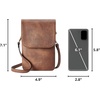 image:imageBOSTANTEN Vegan Leather Crossbody Bags for Women Designer Cell Phone Bag Wallet Purses Adjustable StrapA01retro Brown
