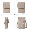 image:imageBOSTANTEN Vegan Leather Crossbody Bags for Women Designer Cell Phone Bag Wallet Purses Adjustable StrapA03retro Grey