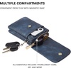 image:imageBOSTANTEN Vegan Leather Crossbody Bags for Women Designer Cell Phone Bag Wallet Purses Adjustable StrapA04navy Blue