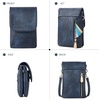 image:imageBOSTANTEN Vegan Leather Crossbody Bags for Women Designer Cell Phone Bag Wallet Purses Adjustable StrapA04navy Blue
