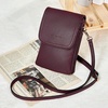 image:imageBOSTANTEN Vegan Leather Crossbody Bags for Women Designer Cell Phone Bag Wallet Purses Adjustable StrapA05burgundy Red