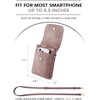 image:imageBOSTANTEN Vegan Leather Crossbody Bags for Women Designer Cell Phone Bag Wallet Purses Adjustable StrapA06purple Lavender