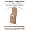 image:imageBOSTANTEN Vegan Leather Crossbody Bags for Women Designer Cell Phone Bag Wallet Purses Adjustable StrapA07camel Brown