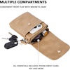 image:imageBOSTANTEN Vegan Leather Crossbody Bags for Women Designer Cell Phone Bag Wallet Purses Adjustable StrapA07camel Brown