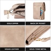 image:imageBOSTANTEN Vegan Leather Crossbody Bags for Women Designer Cell Phone Bag Wallet Purses Adjustable StrapA08pale Brown