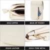 image:imageBOSTANTEN Vegan Leather Crossbody Bags for Women Designer Cell Phone Bag Wallet Purses Adjustable StrapB01pebble Beigewhite