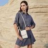 image:imageBOSTANTEN Vegan Leather Crossbody Bags for Women Designer Cell Phone Bag Wallet Purses Adjustable StrapB01pebble Beigewhite