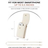 image:imageBOSTANTEN Vegan Leather Crossbody Bags for Women Designer Cell Phone Bag Wallet Purses Adjustable StrapB01pebble Beigewhite