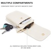 image:imageBOSTANTEN Vegan Leather Crossbody Bags for Women Designer Cell Phone Bag Wallet Purses Adjustable StrapB01pebble Beigewhite