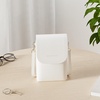 image:imageBOSTANTEN Vegan Leather Crossbody Bags for Women Designer Cell Phone Bag Wallet Purses Adjustable StrapB01pebble Beigewhite