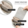 image:imageBOSTANTEN Vegan Leather Crossbody Bags for Women Designer Cell Phone Bag Wallet Purses Adjustable StrapB02grey