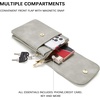 image:imageBOSTANTEN Vegan Leather Crossbody Bags for Women Designer Cell Phone Bag Wallet Purses Adjustable StrapB02grey